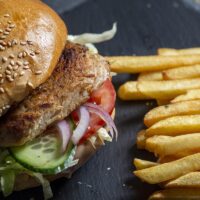 Hamburger csirkehússal