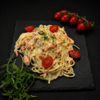 Tejszínes lazacos tagliatelle