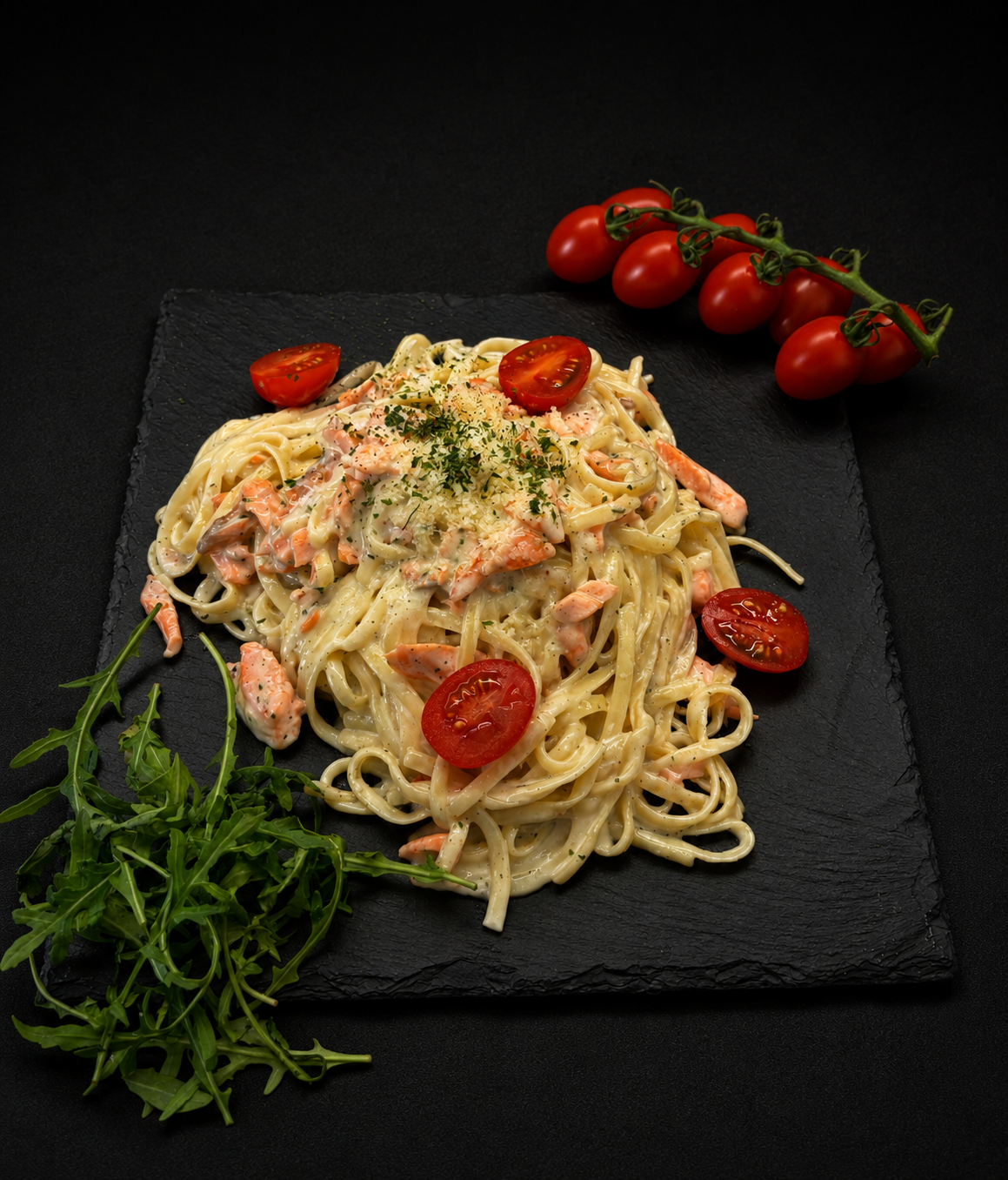 Tejszínes lazacos tagliatelle